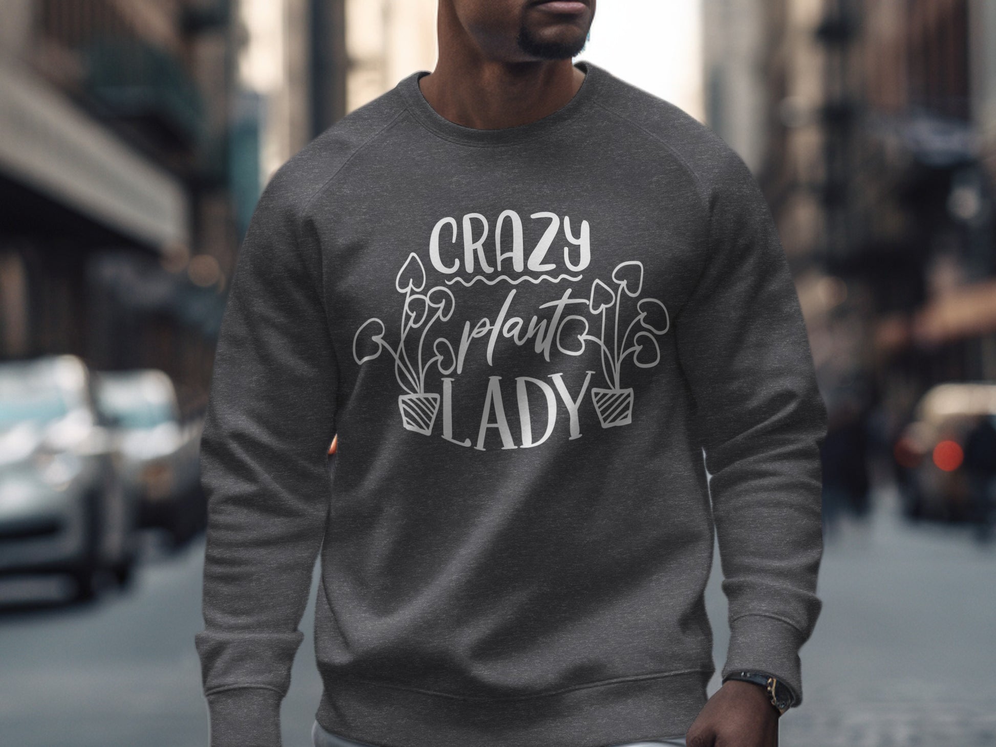 Crazy Plant Lady Graphic Sweatshirt Product