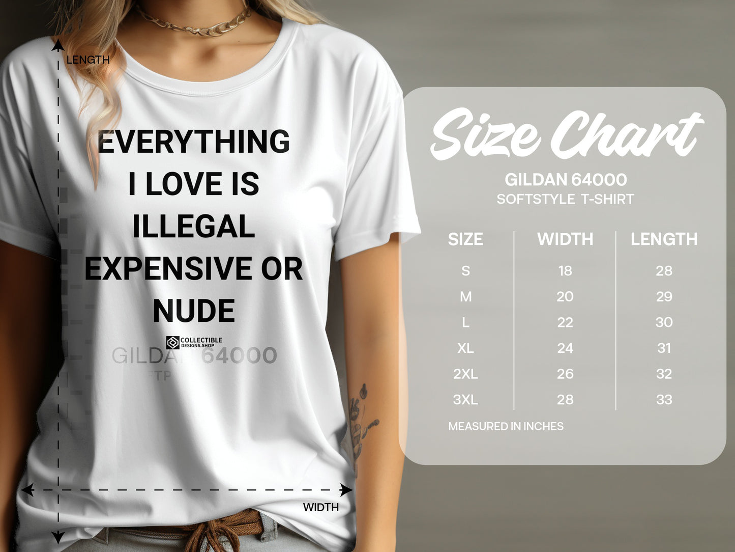 Everything I Love Is Illegal Expensive or Nude T-shirt