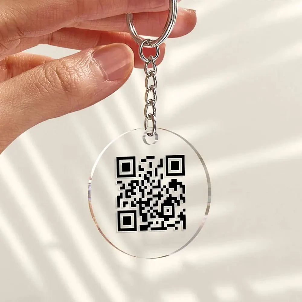 Portachiavi Acrilico QR Code Scansionabile