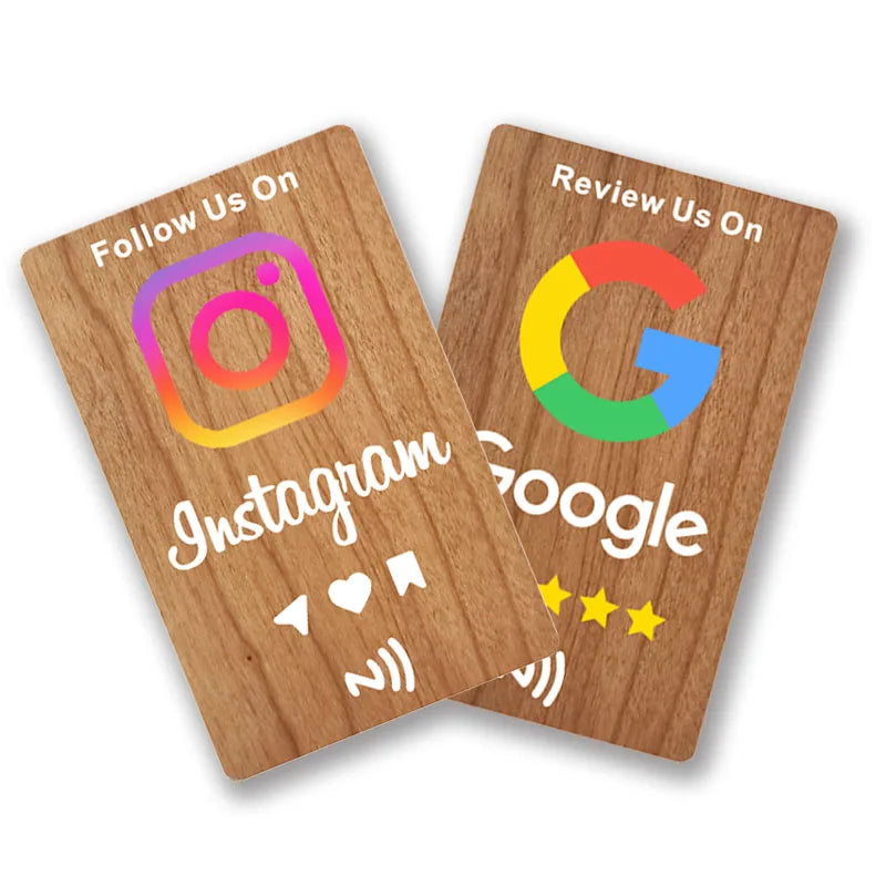 Card NFC in Legno Recensioni Google BoostWiFi