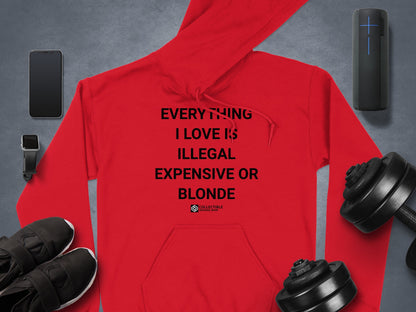 Everything I Love Is Illegal Expensive or Blonde Hoodie