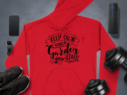 Keep Calm And Garden On Hoodie Product