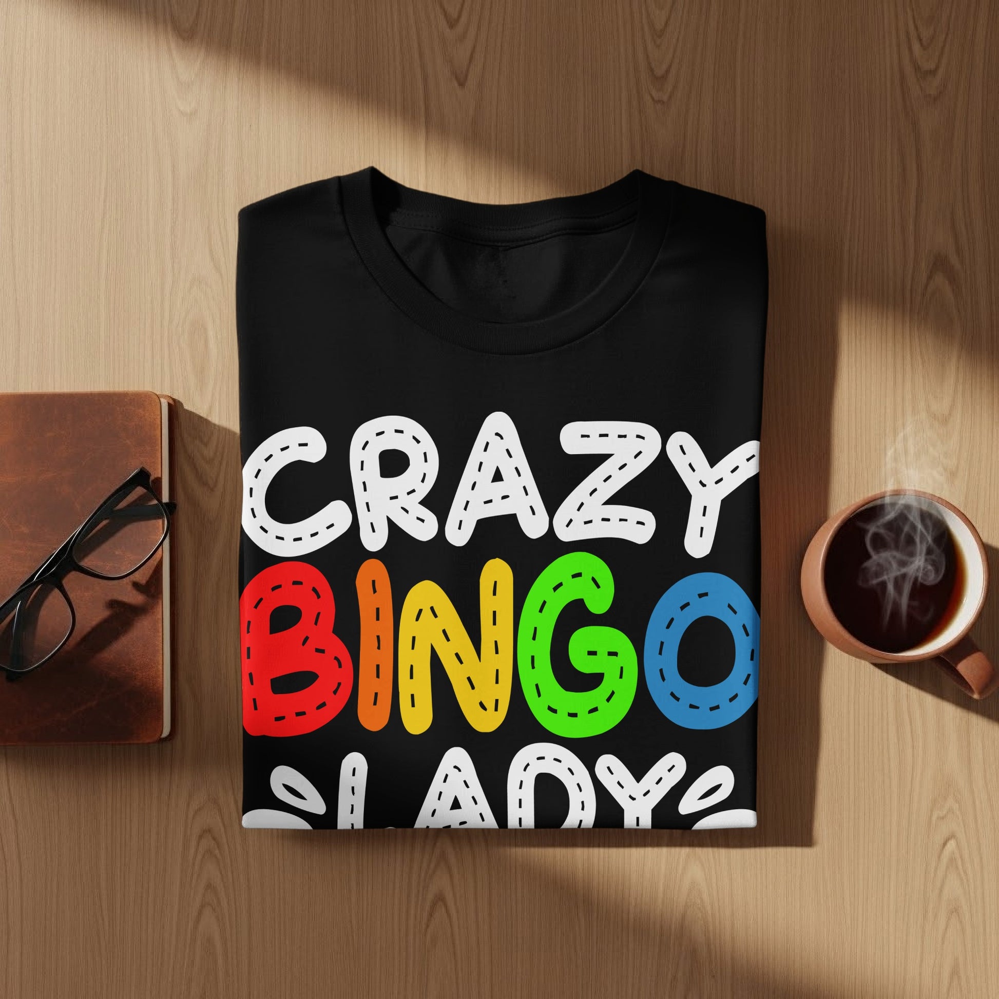 Crazy Bingo Lady Fun Bingo Lover Humor T-Shirt