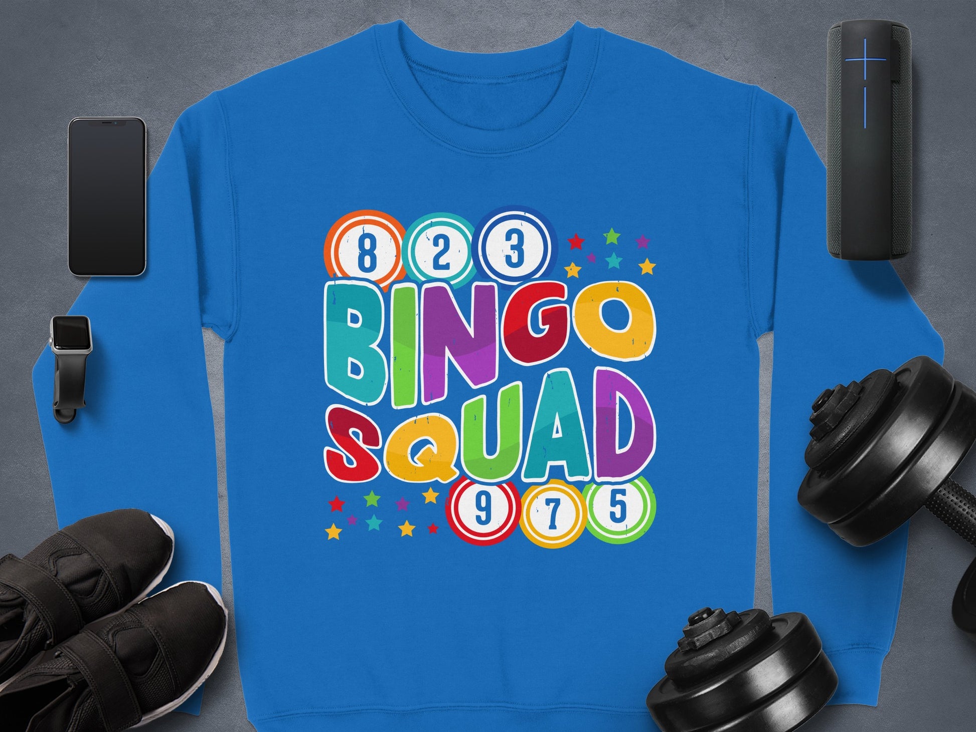 Bingo Squad 823975 Colorful Graphic Sweatshirt