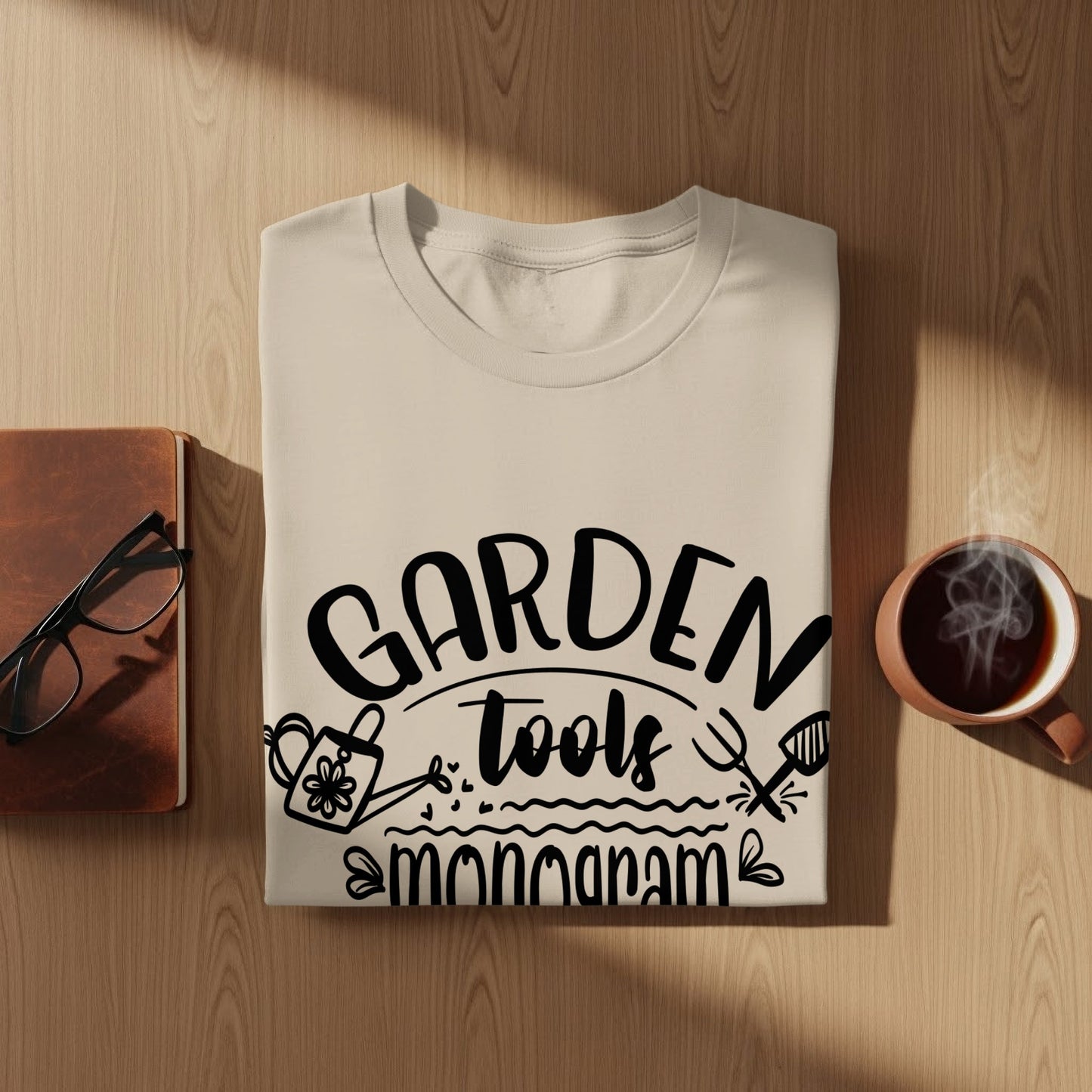 Garden Tools Monogram Graphic Design Clothing