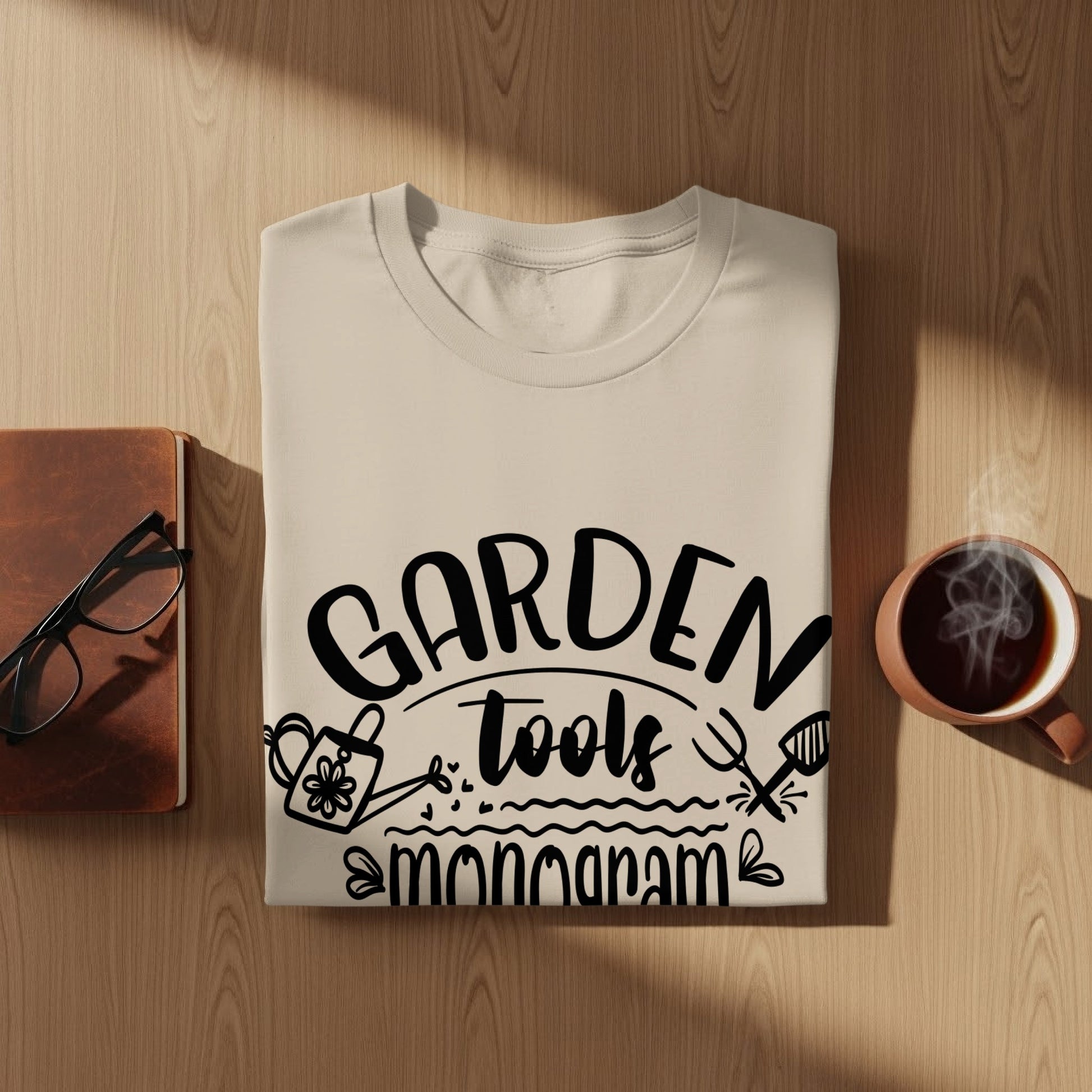 Garden Tools Monogram Graphic Design Clothing