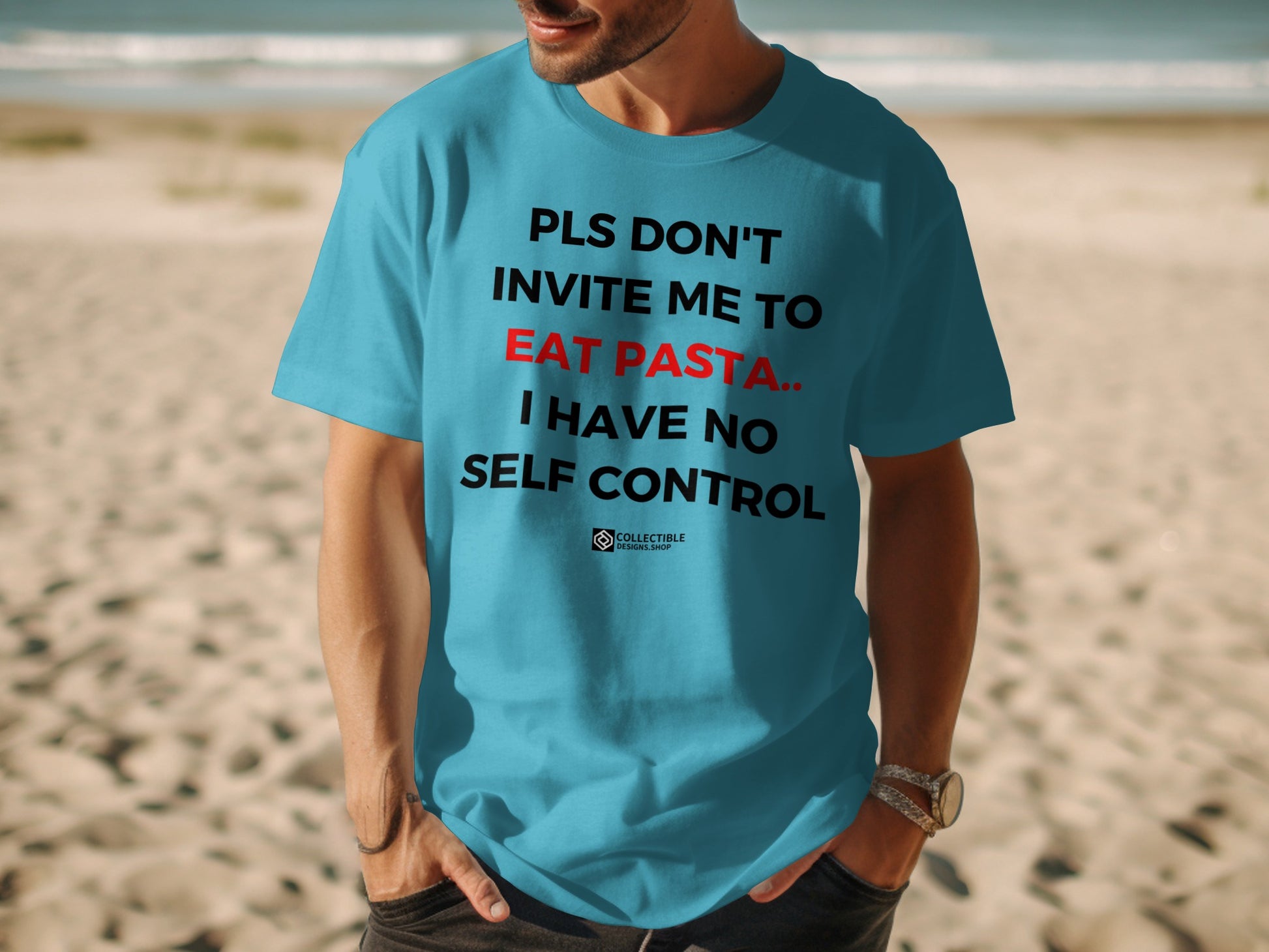 Funny Shirt Don't Invite Me To Eat Pasta Humorous Tee