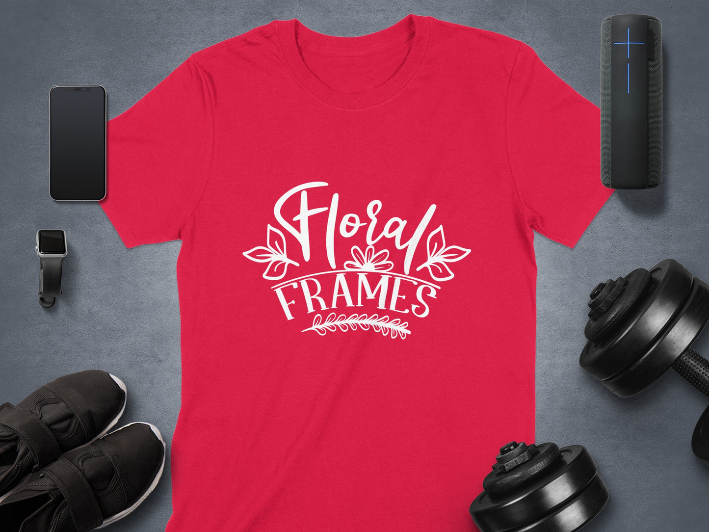 Floral Frames Graphic Printed T-Shirt