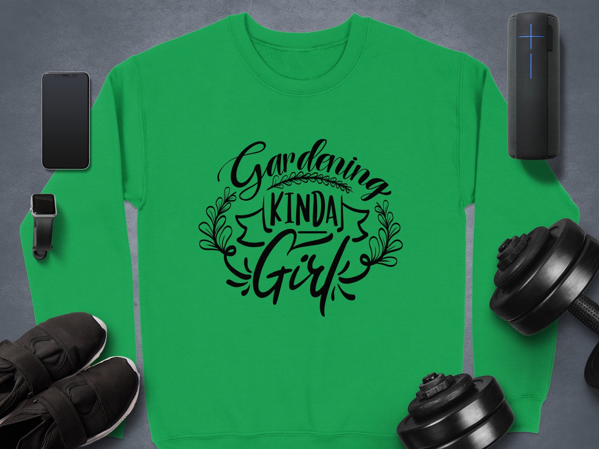Gardening Kinda Girl Green Sweatshirt Product