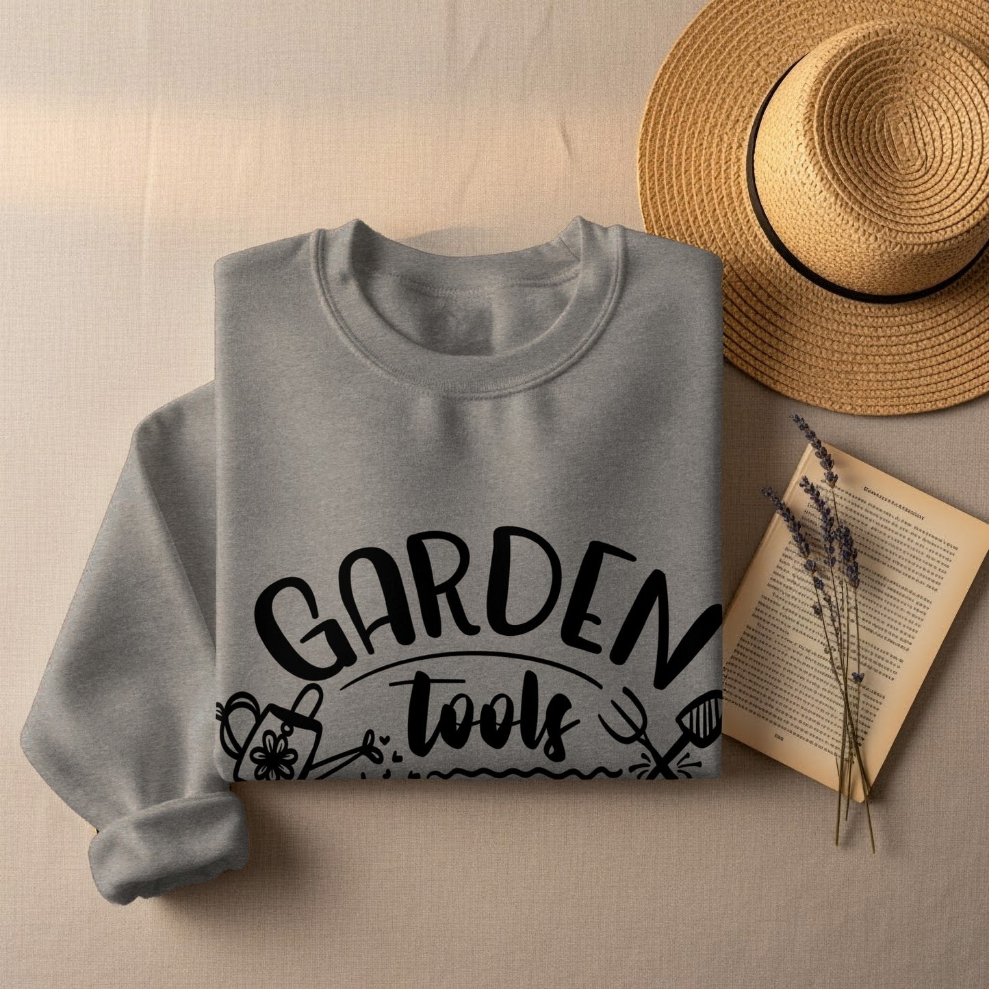 Garden Tools Sweatshirt for Stylish and Cozy Apparel