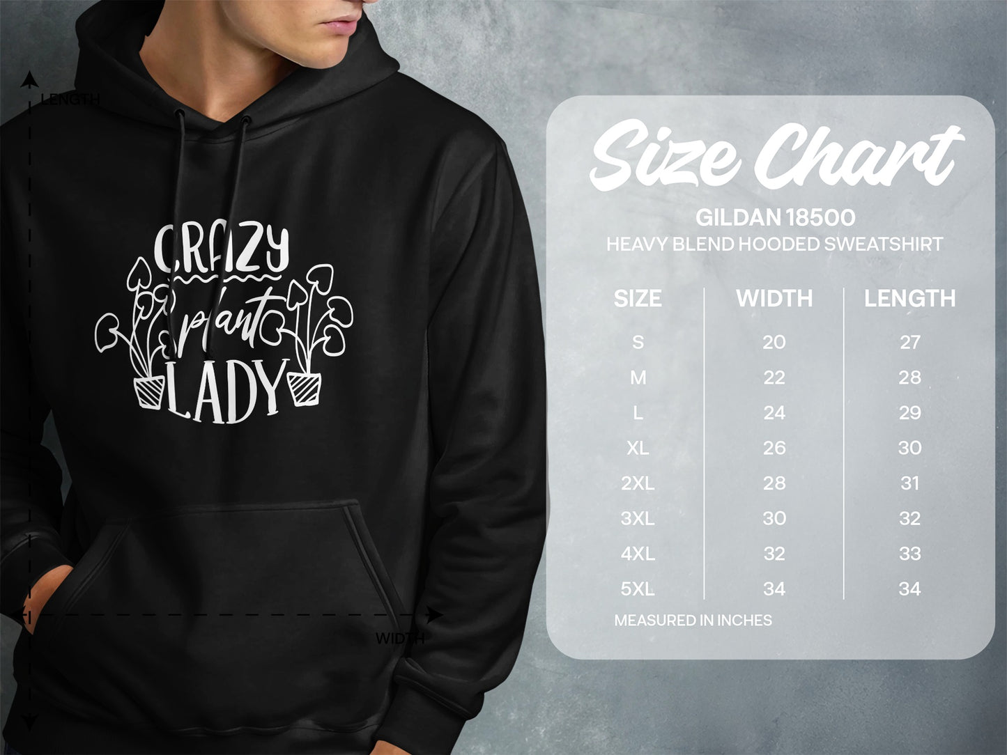 Crazy Plant Lady Graphic Hooded Sweatshirt Product