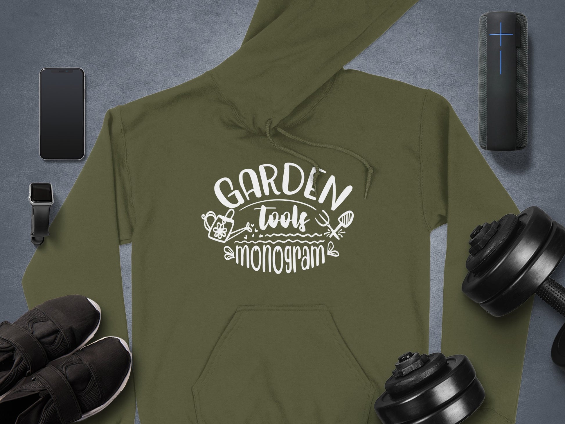 Garden Tools Monogram Hoodie Comfortable Wear