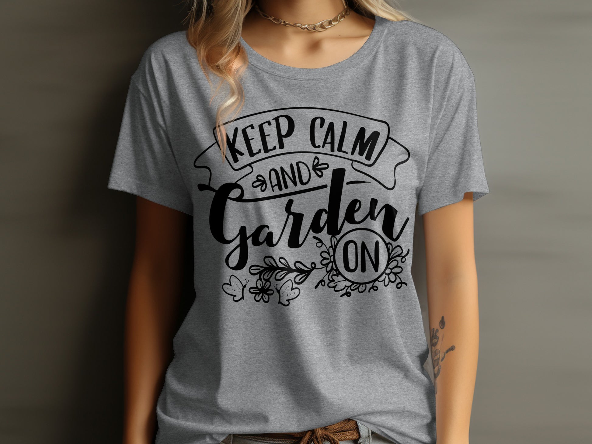 Keep Calm and Garden On Graphic Tee product