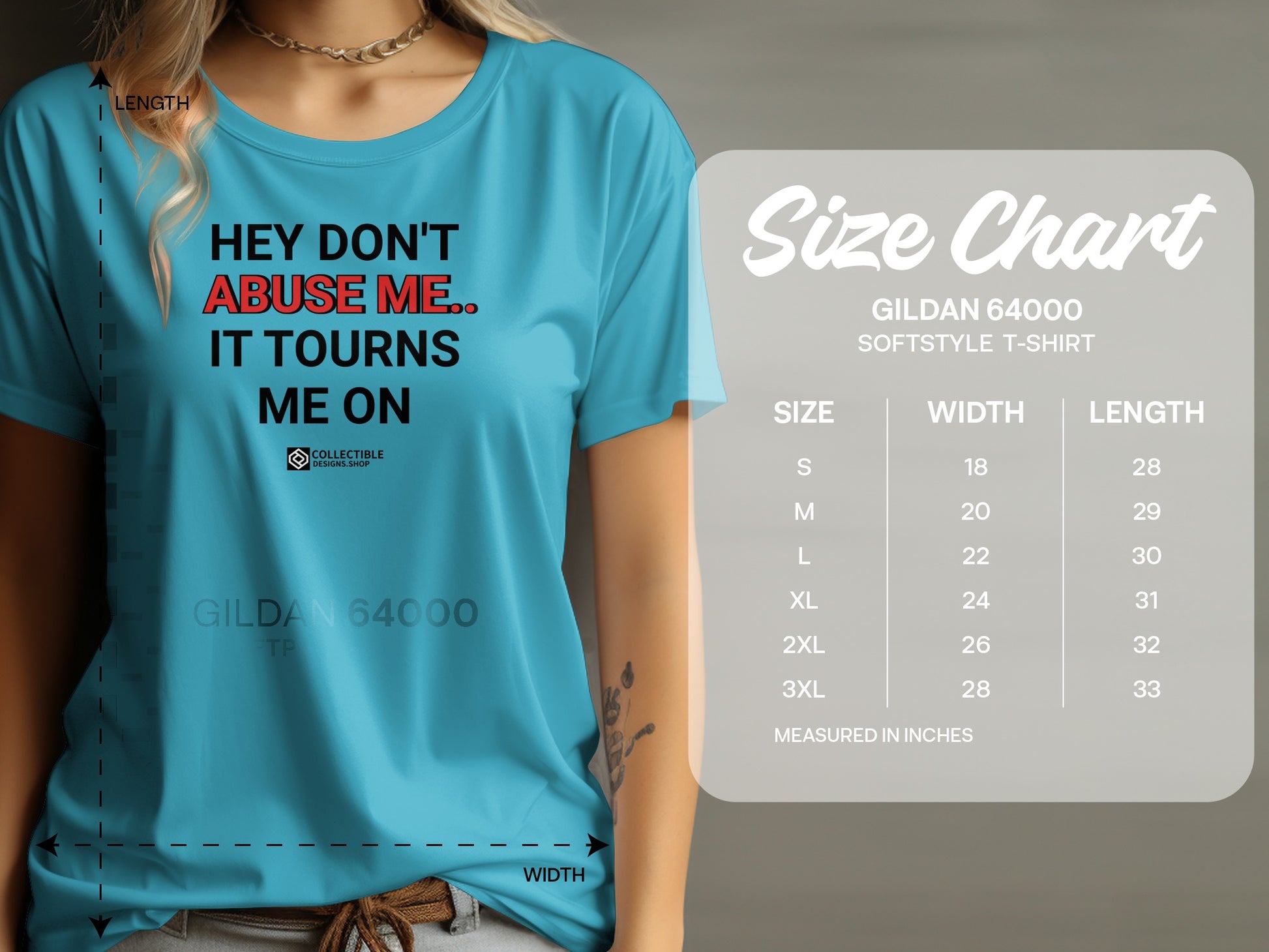 Hey Don't Abuse Me It Turns Me On T-shirt