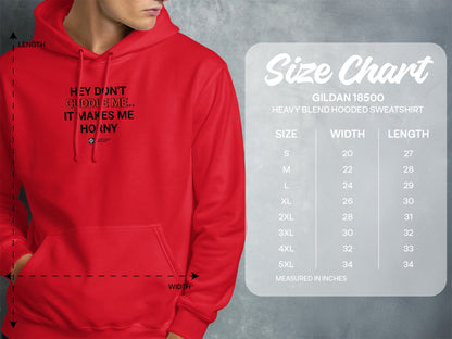 Red Hoodie with Bold Text Graphic Product